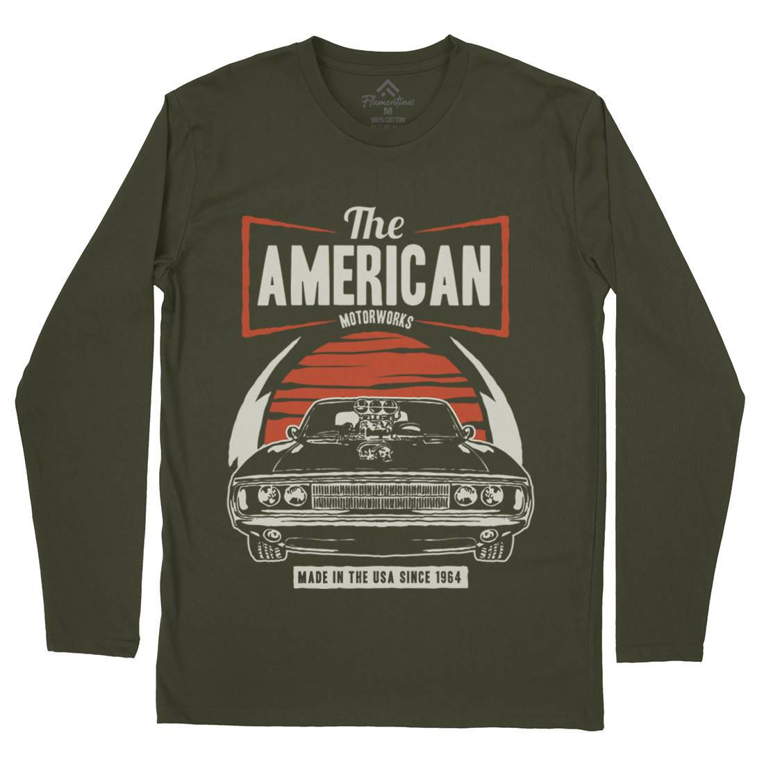 American Muscle Car Mens Long Sleeve T-Shirt Cars A401