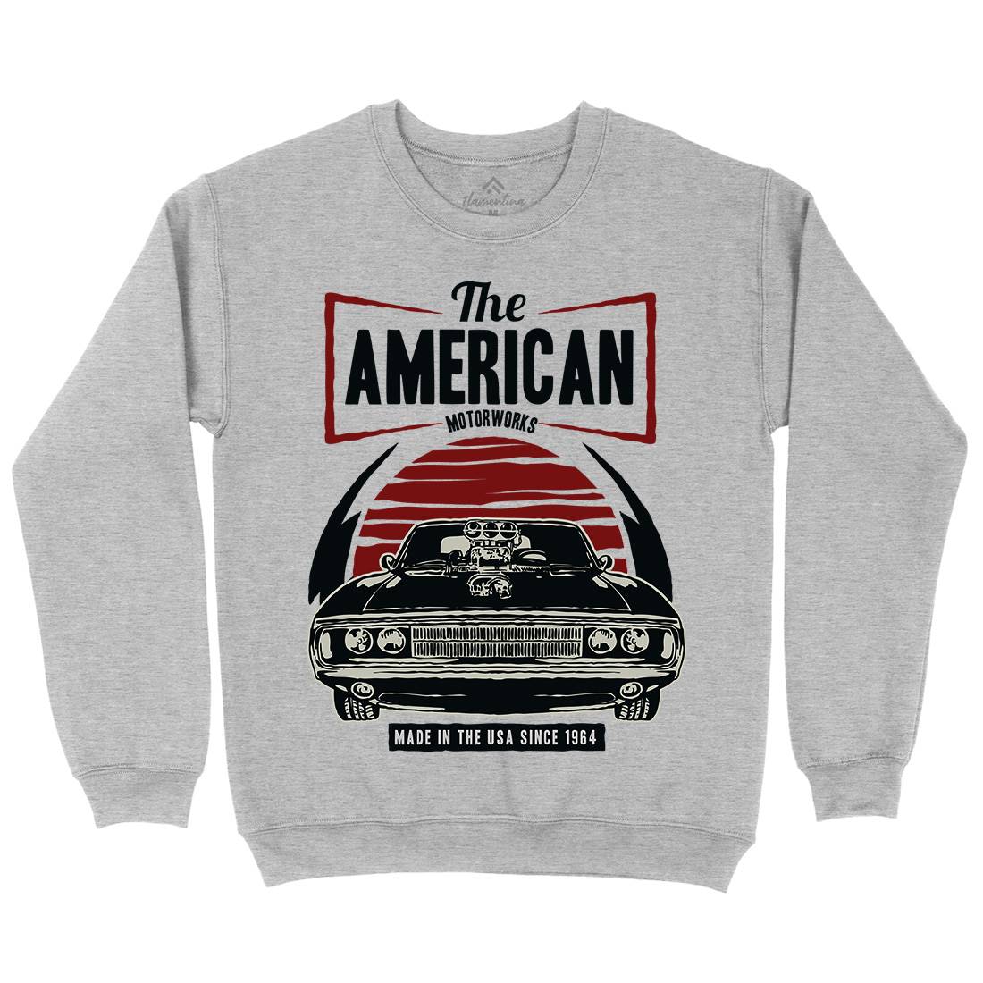 American Muscle Car Kids Crew Neck Sweatshirt Cars A401