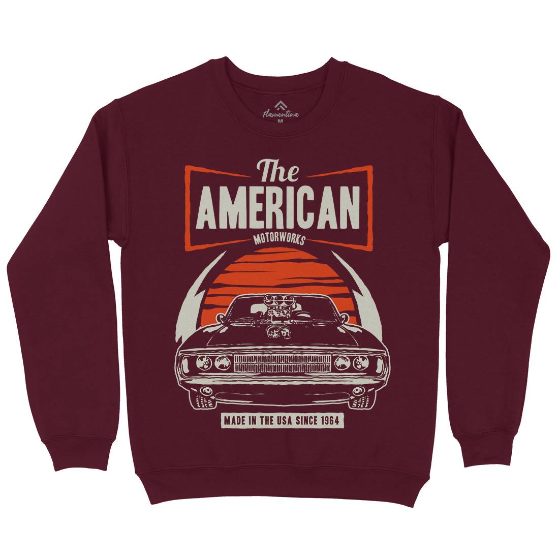 American Muscle Car Kids Crew Neck Sweatshirt Cars A401