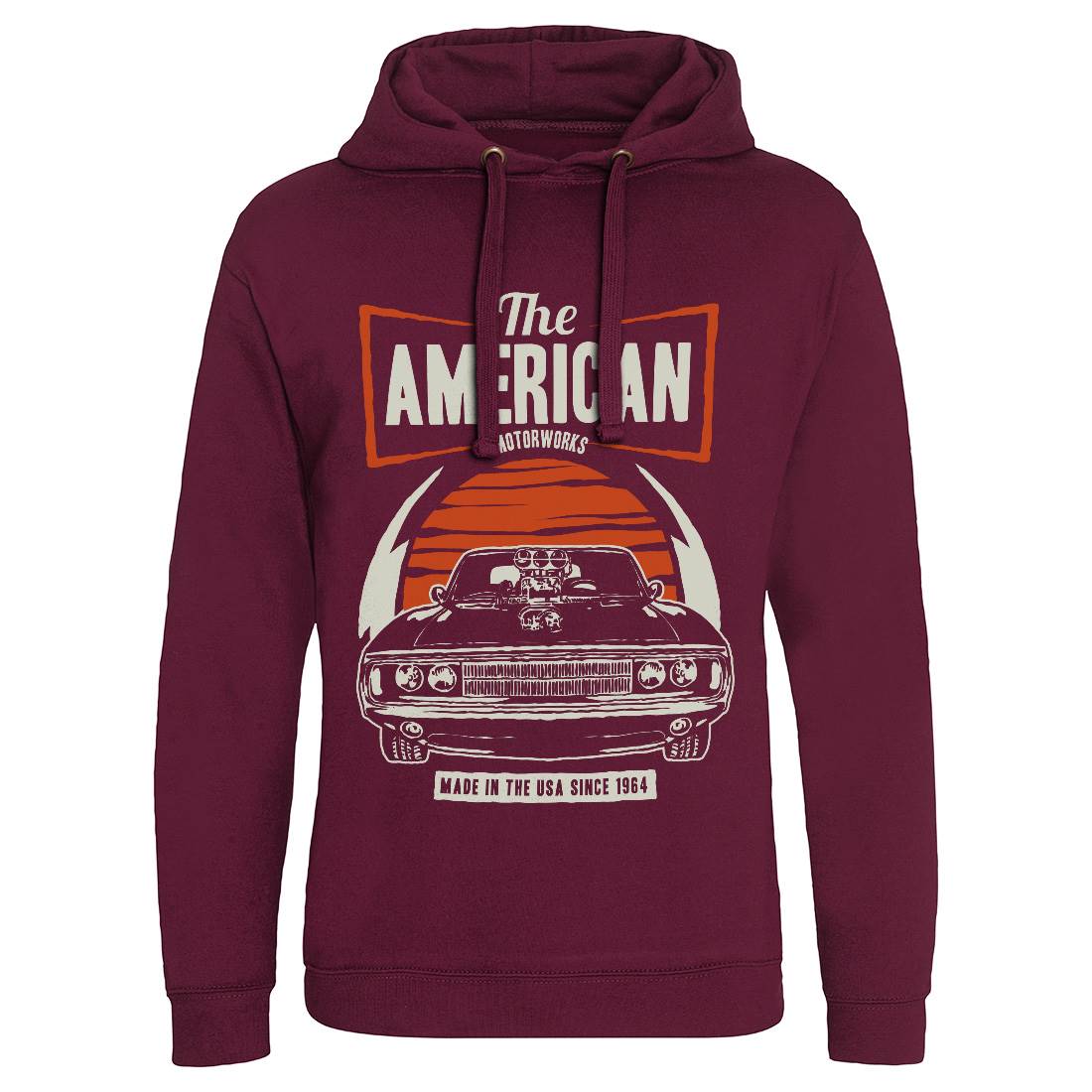 American Muscle Car Mens Hoodie Without Pocket Cars A401