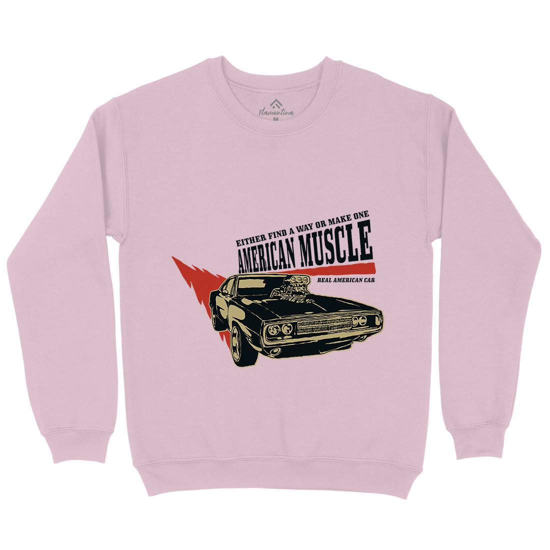 American Muscle Kids Crew Neck Sweatshirt Cars A402