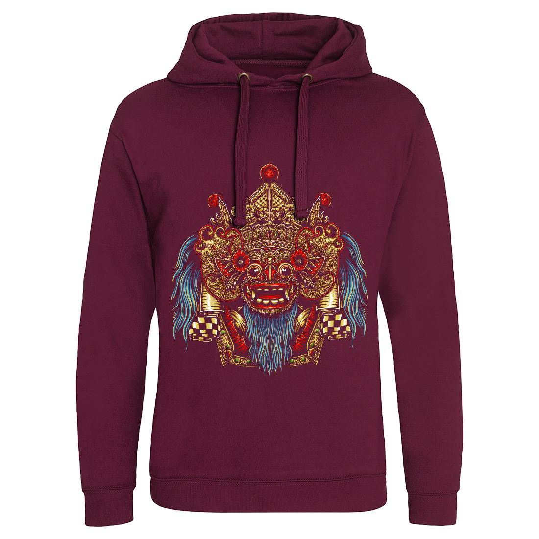 Barong Mask Mens Hoodie Without Pocket Religion A403