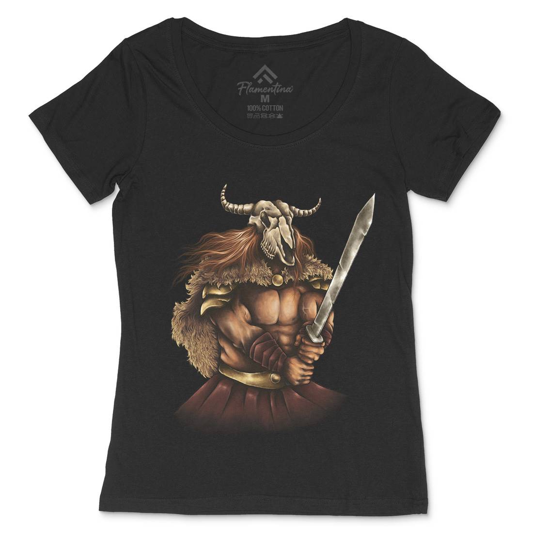 Battle For Honour Womens Scoop Neck T-Shirt Army A404