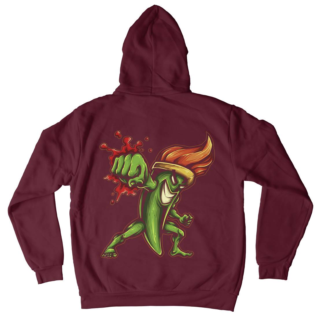 Brush Fighter Mens Hoodie With Pocket Art A405