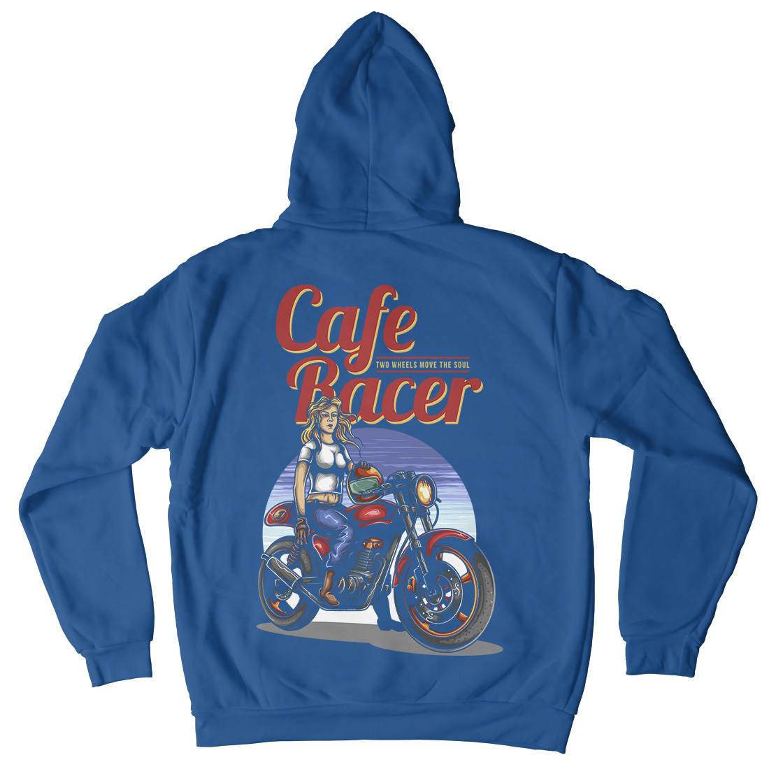 Cafe Racer Mens Hoodie With Pocket Motorcycles A407