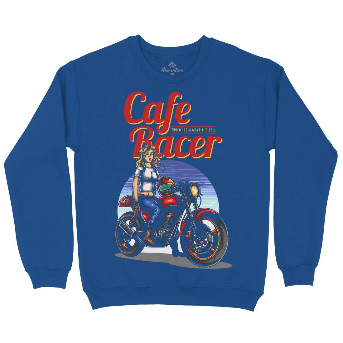 Cafe Racer Kids Crew Neck Sweatshirt Motorcycles A407