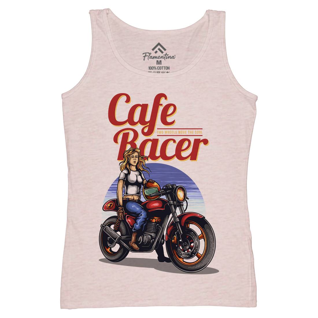 Cafe Racer Womens Organic Tank Top Vest Motorcycles A407