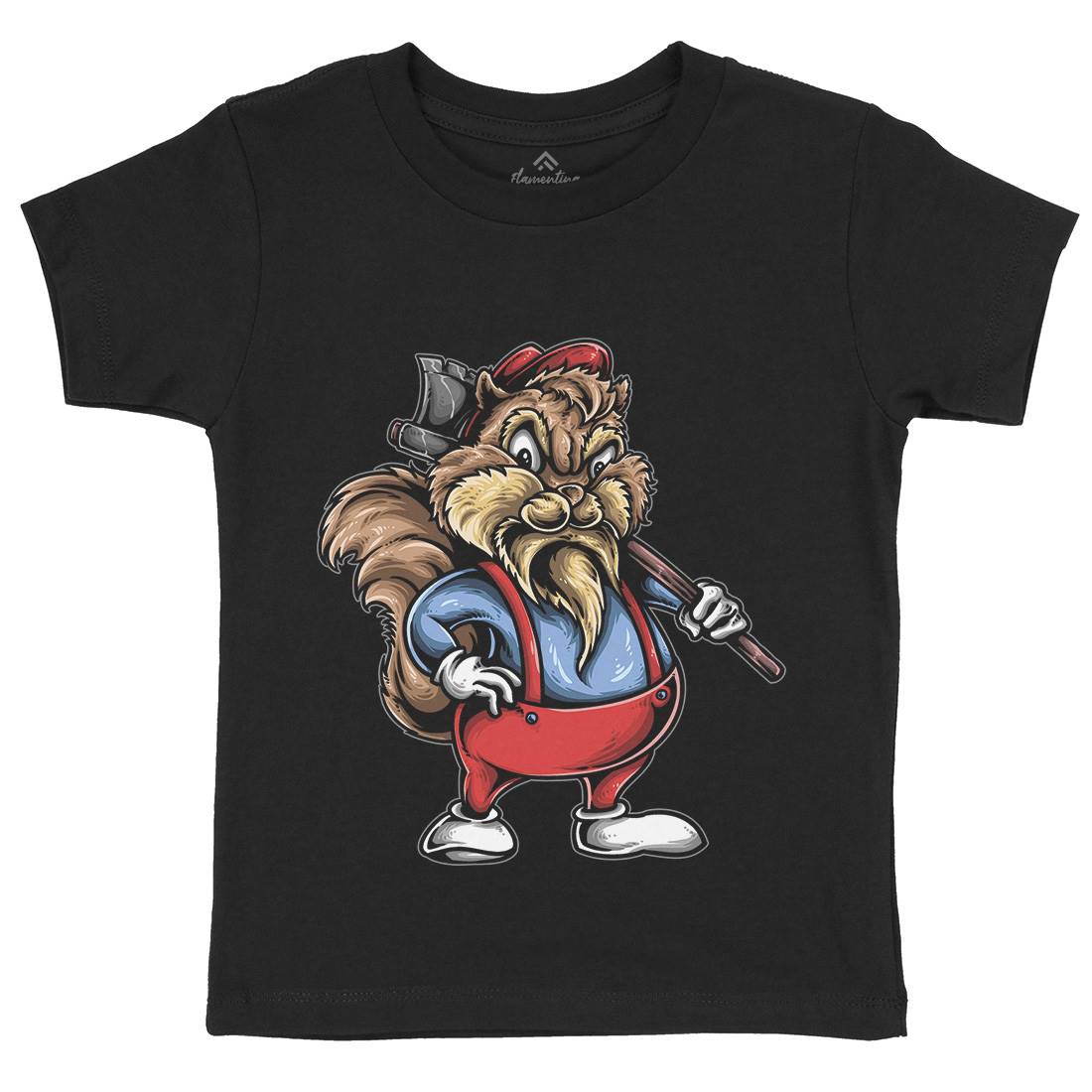 Chip Wood Kids Crew Neck T-Shirt Animals A409