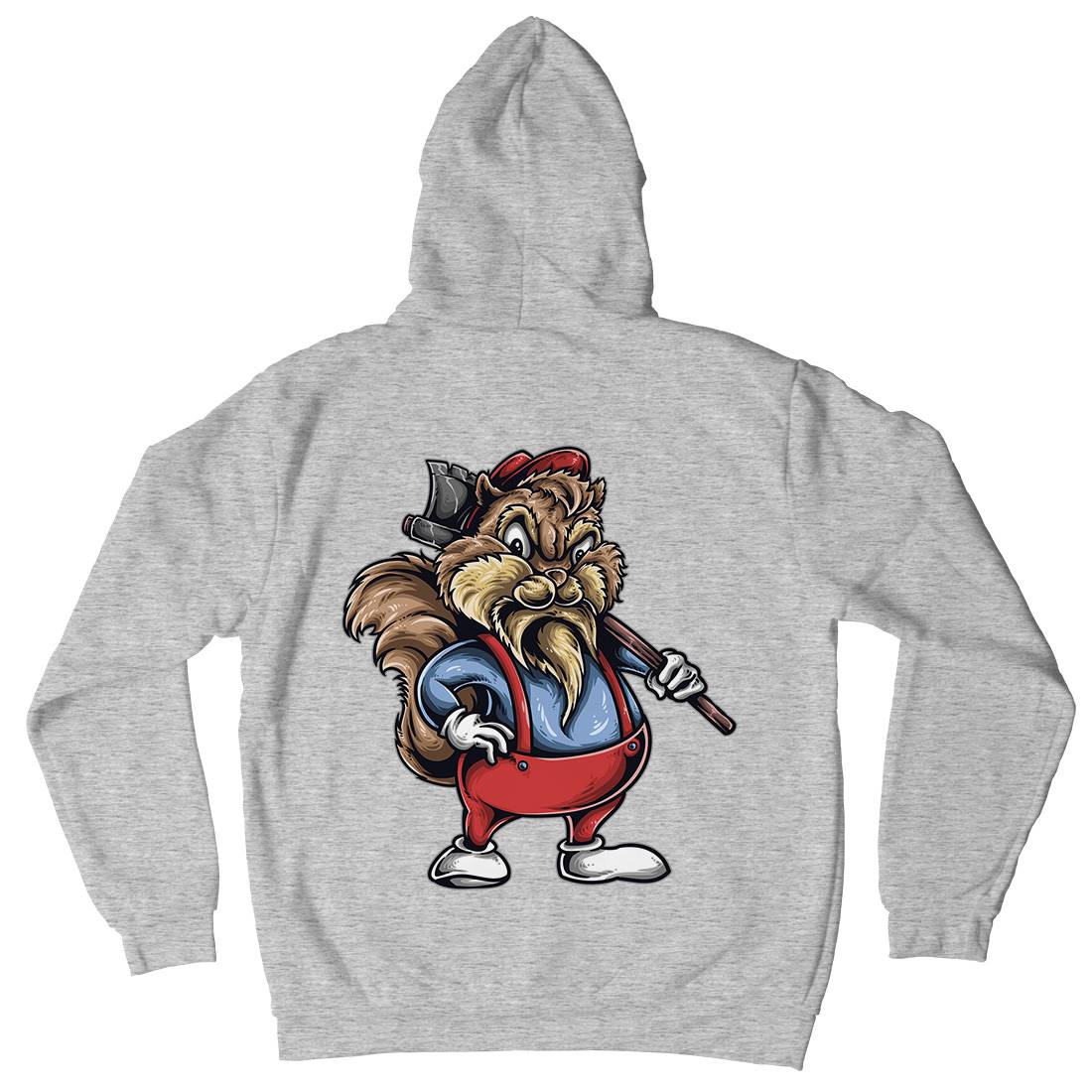 Chip Wood Mens Hoodie With Pocket Animals A409