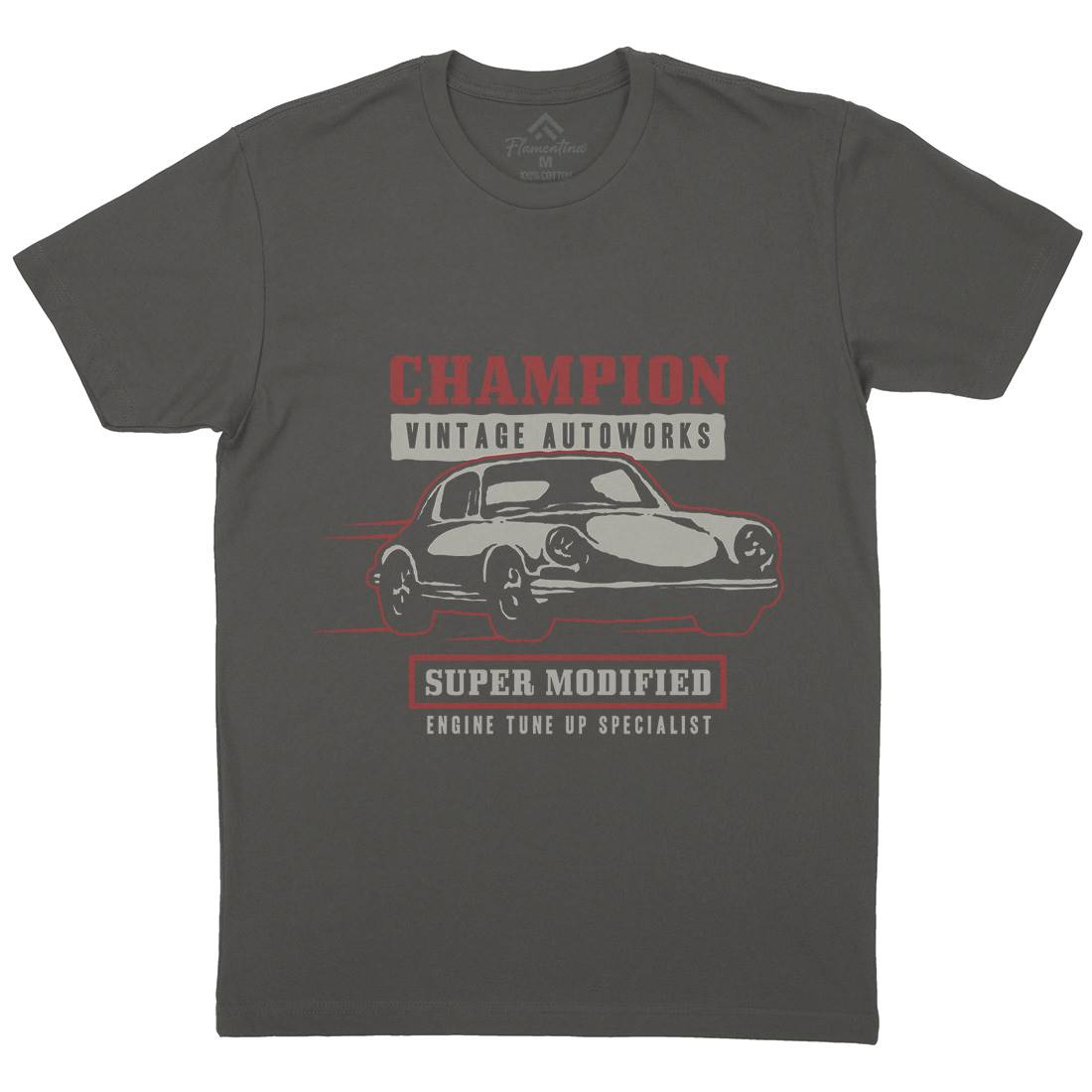 Classic Race Mens Crew Neck T-Shirt Cars A411