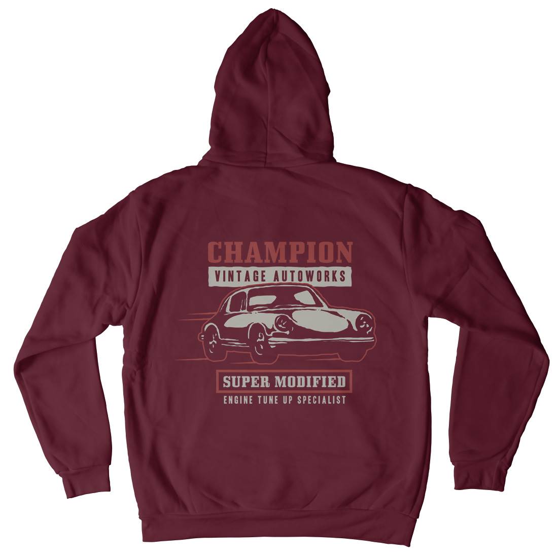 Classic Race Mens Hoodie With Pocket Cars A411