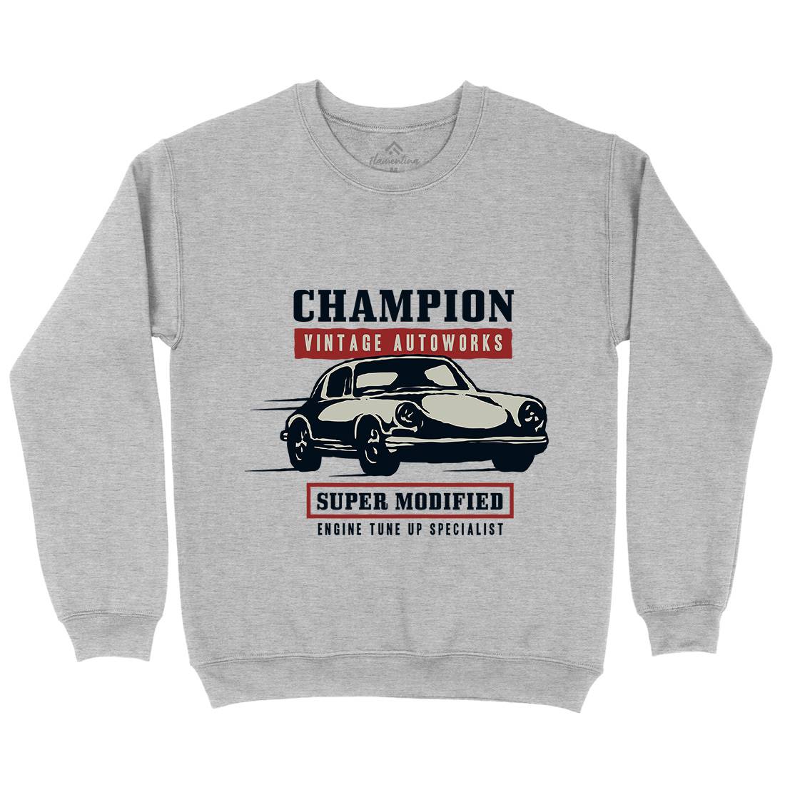 Classic Race Mens Crew Neck Sweatshirt Cars A411