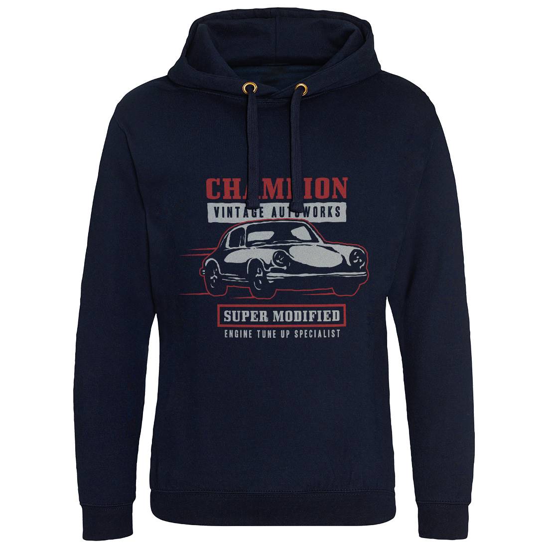 Classic Race Mens Hoodie Without Pocket Cars A411