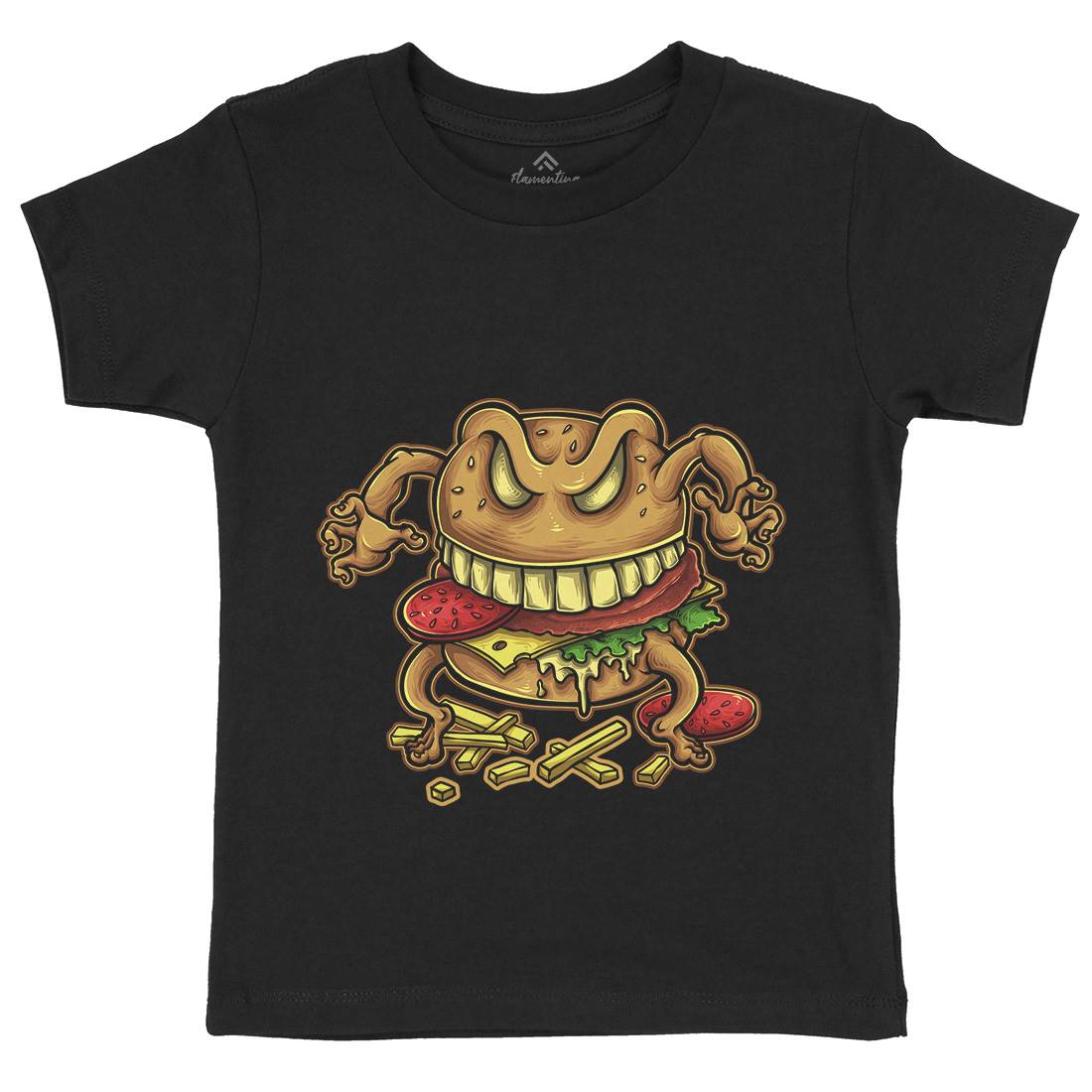 Curse Of The Burger Kids Crew Neck T-Shirt Food A412