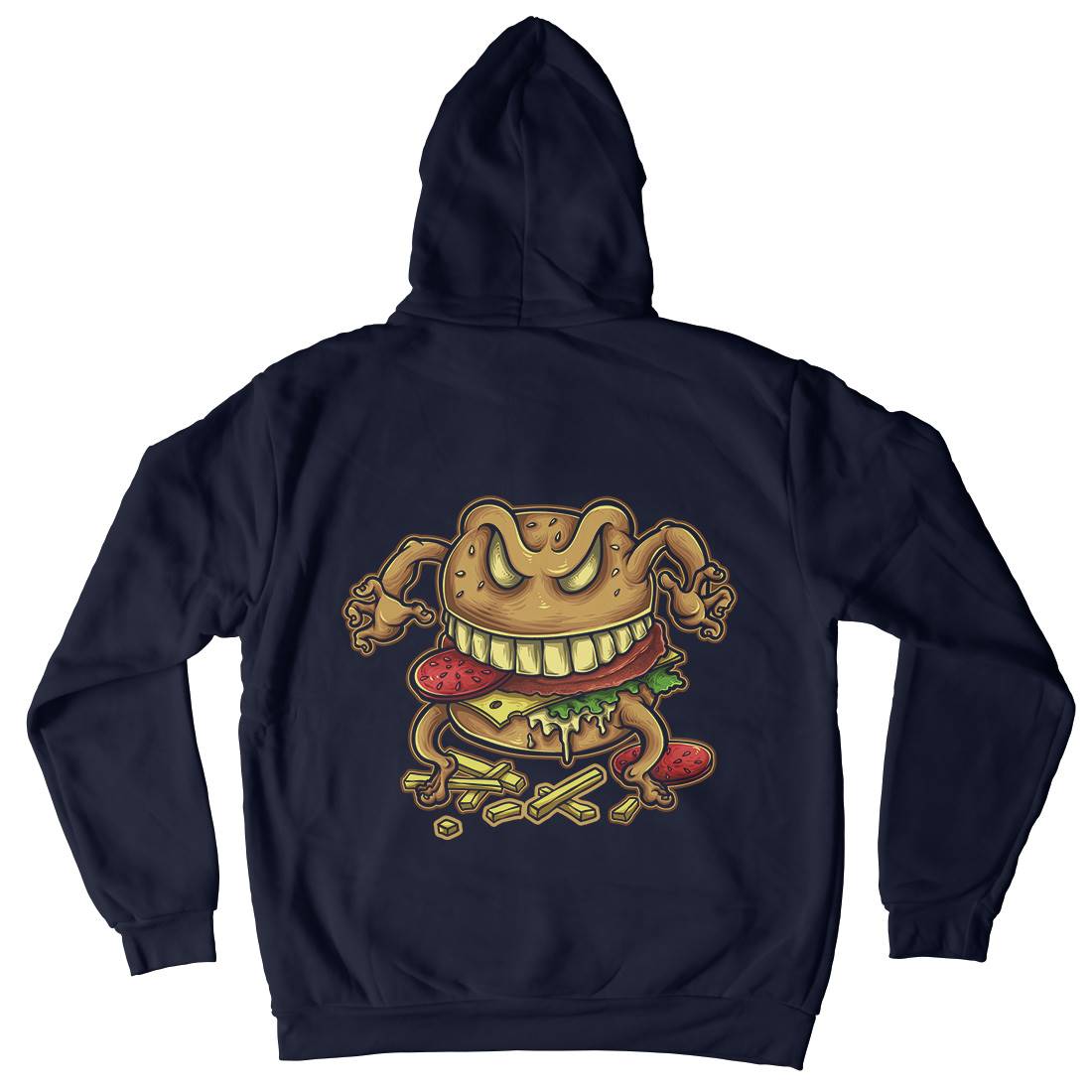 Curse Of The Burger Kids Crew Neck Hoodie Food A412