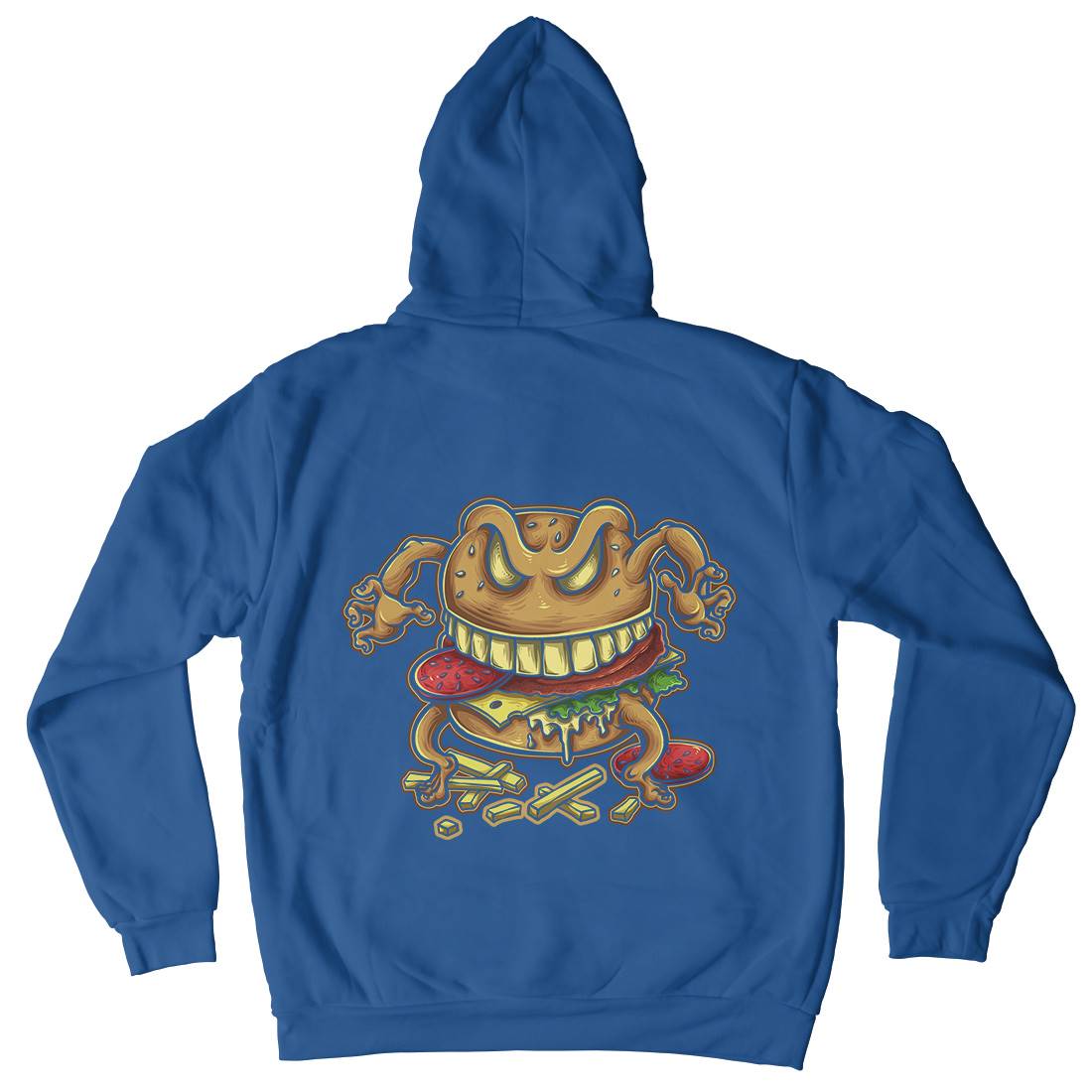 Curse Of The Burger Mens Hoodie With Pocket Food A412