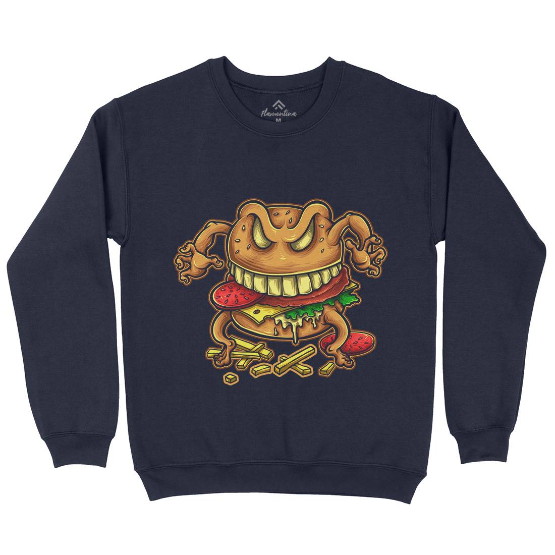 Curse Of The Burger Kids Crew Neck Sweatshirt Food A412