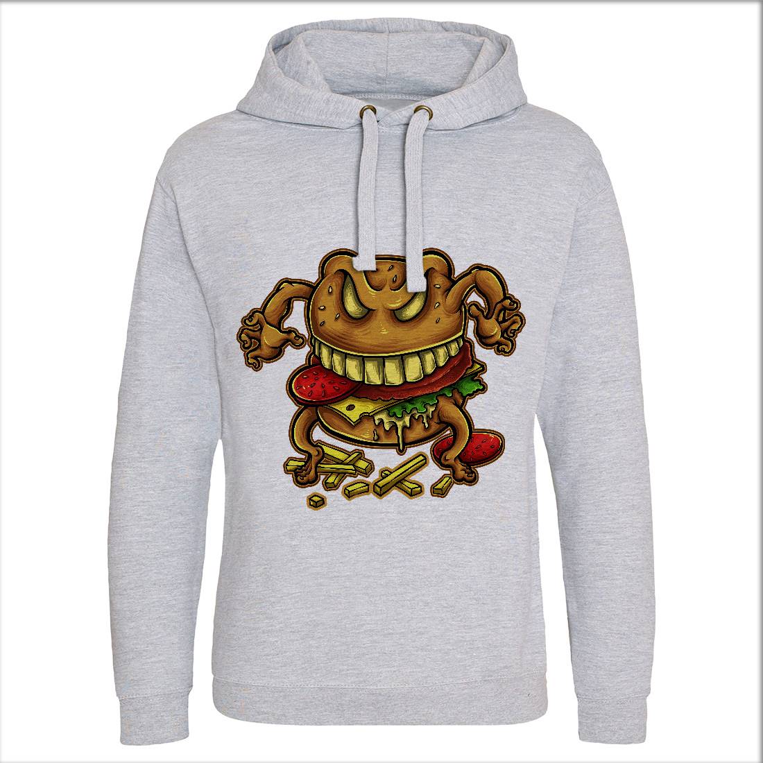 Curse Of The Burger Mens Hoodie Without Pocket Food A412