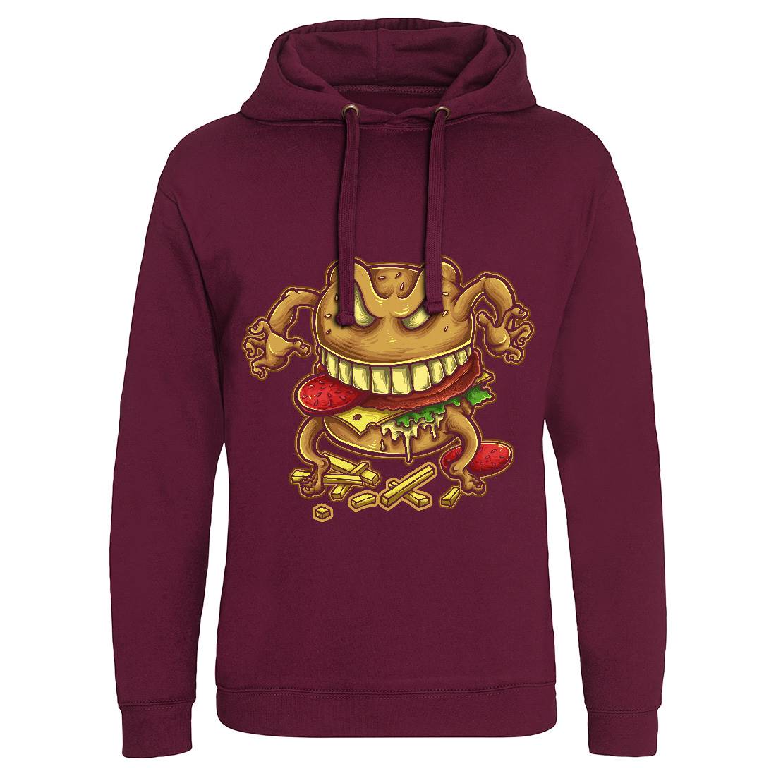 Curse Of The Burger Mens Hoodie Without Pocket Food A412