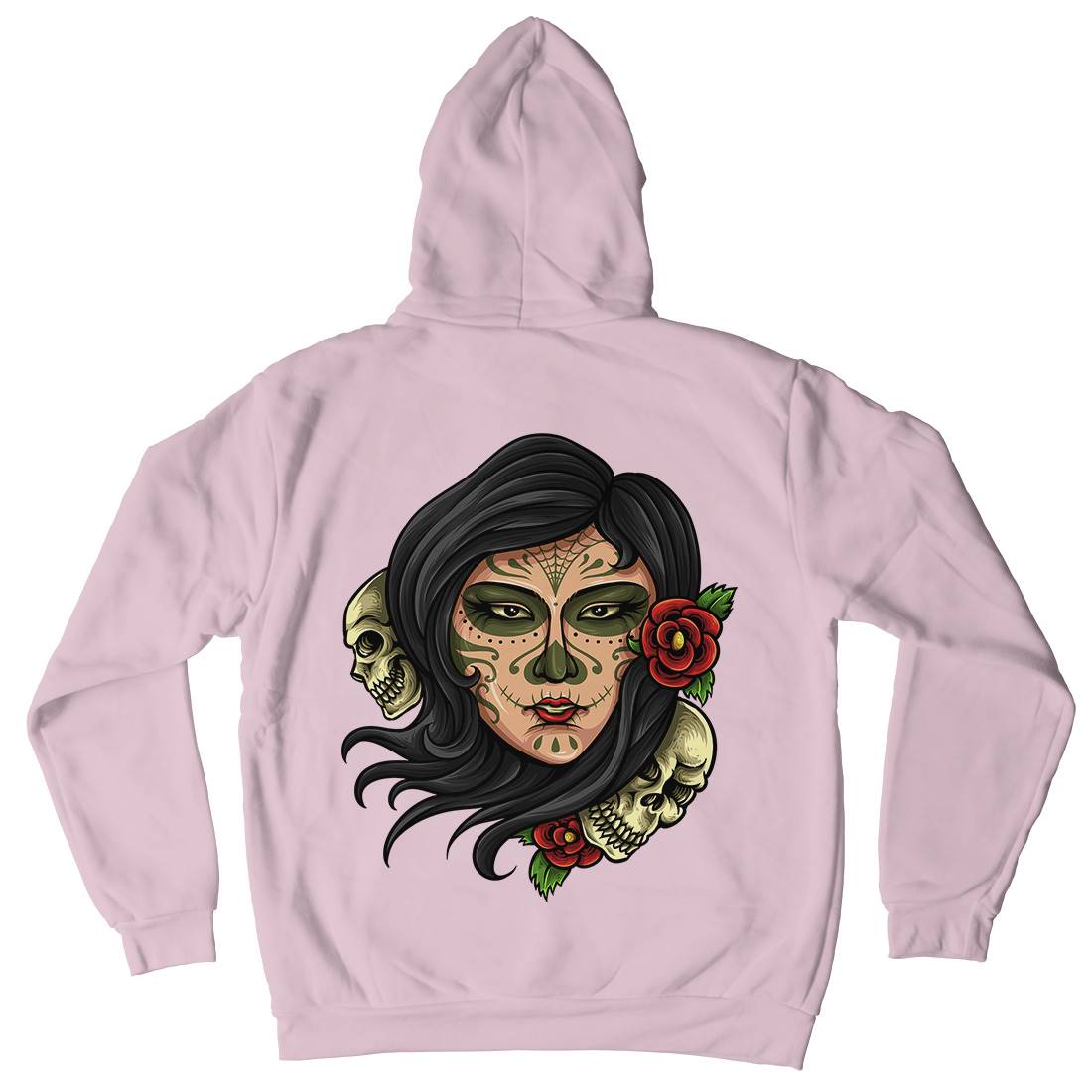 Day Of The Dead Kids Crew Neck Hoodie Retro A414