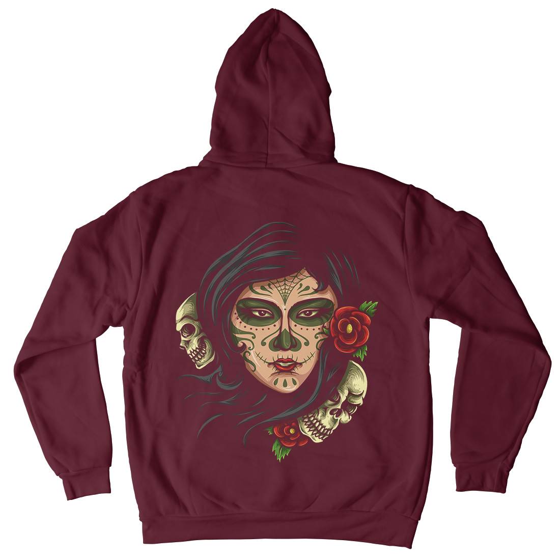 Day Of The Dead Kids Crew Neck Hoodie Retro A414