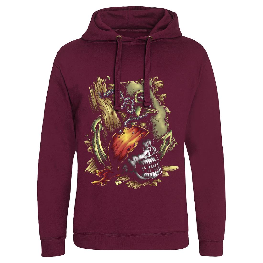 Dead Pirate Mens Hoodie Without Pocket Navy A415