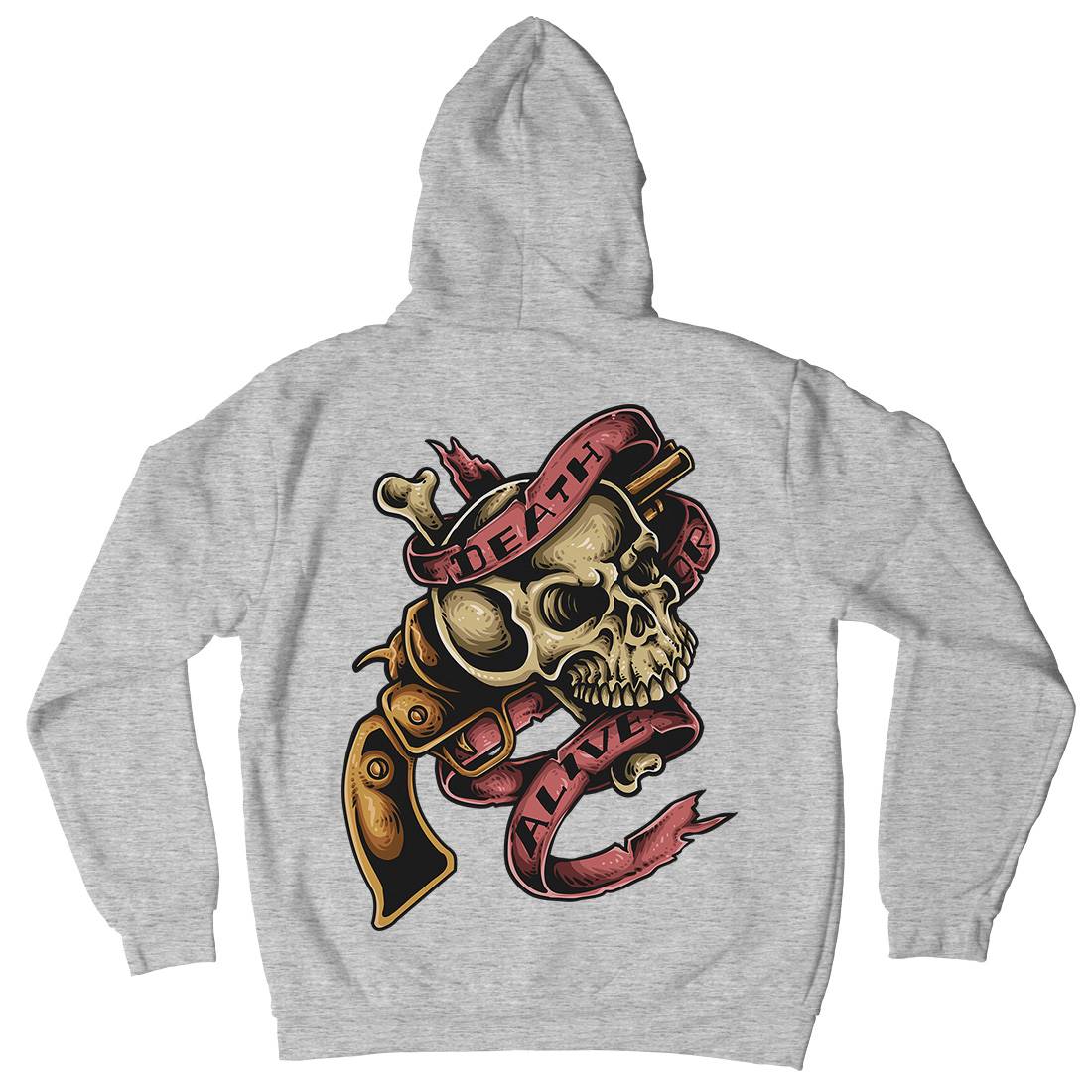 Death Or Alive Mens Hoodie With Pocket Navy A416