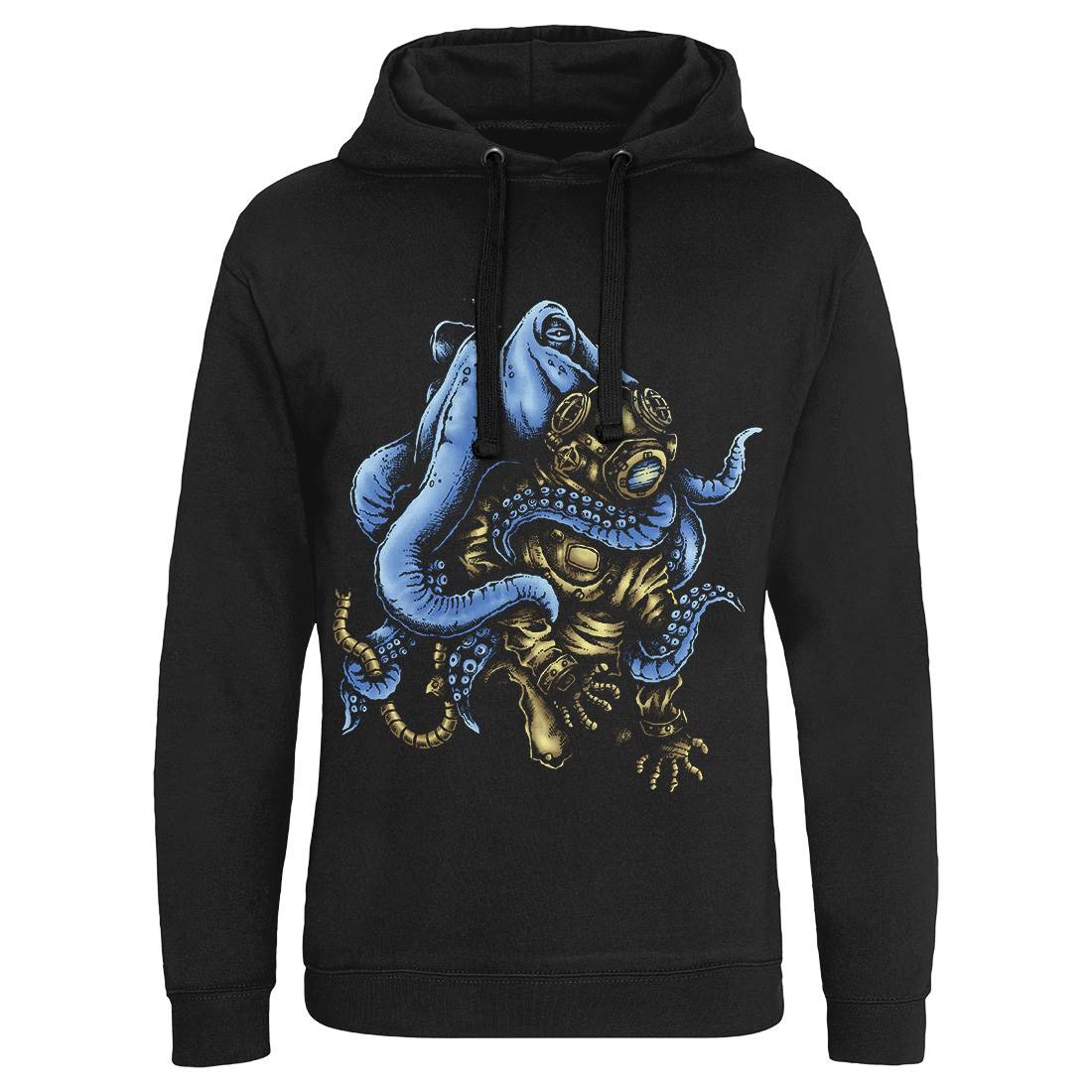 Deep Water Mens Hoodie Without Pocket Navy A417