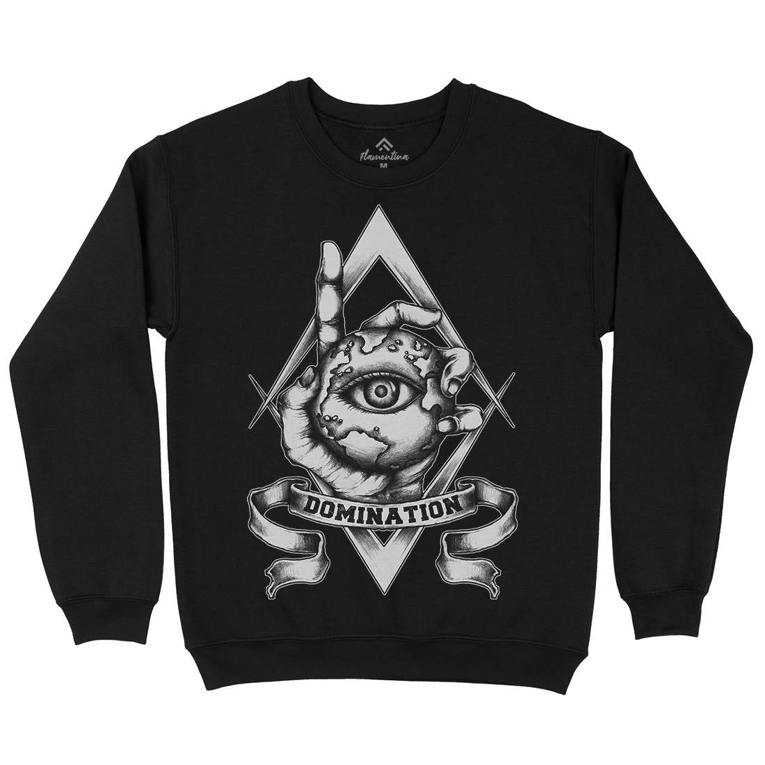 Domination Mens Crew Neck Sweatshirt Illuminati A418