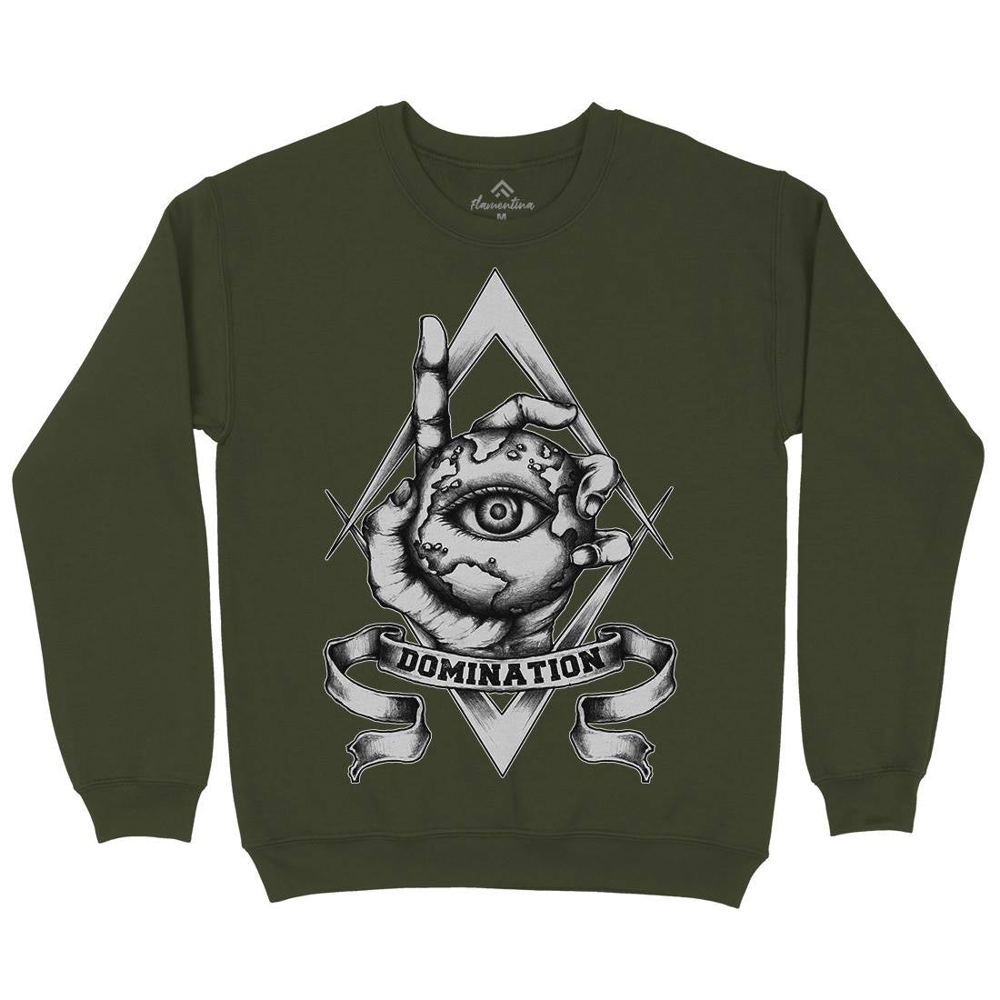 Domination Mens Crew Neck Sweatshirt Illuminati A418