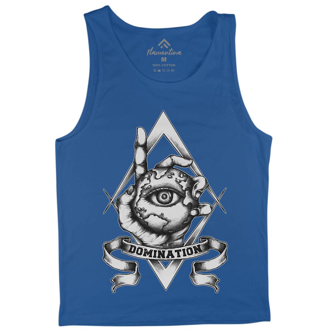 Domination Mens Tank Top Vest Illuminati A418