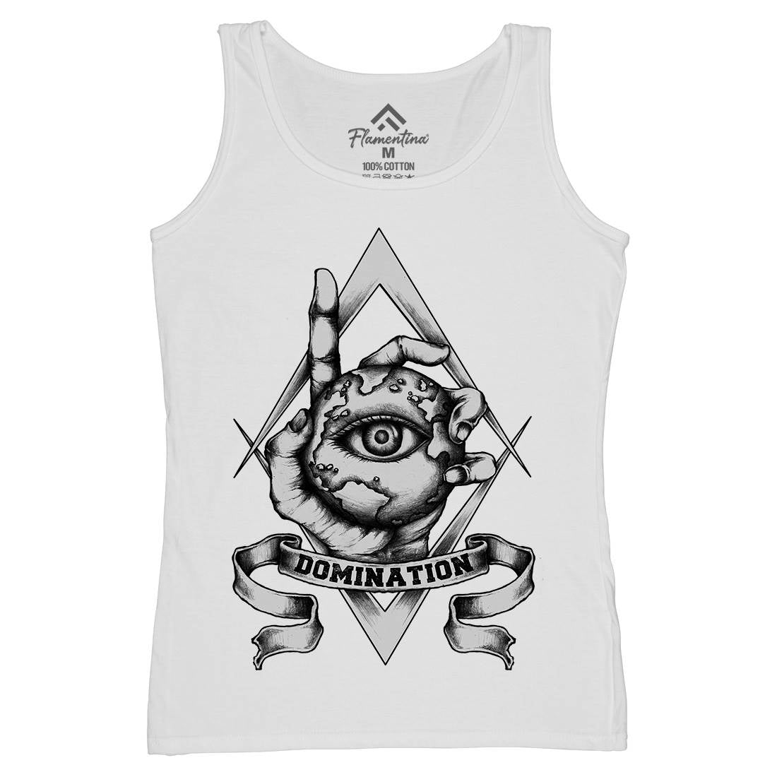 Domination Womens Organic Tank Top Vest Illuminati A418