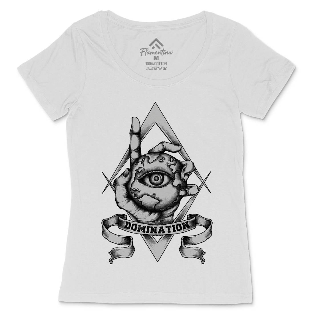 Domination Womens Scoop Neck T-Shirt Illuminati A418