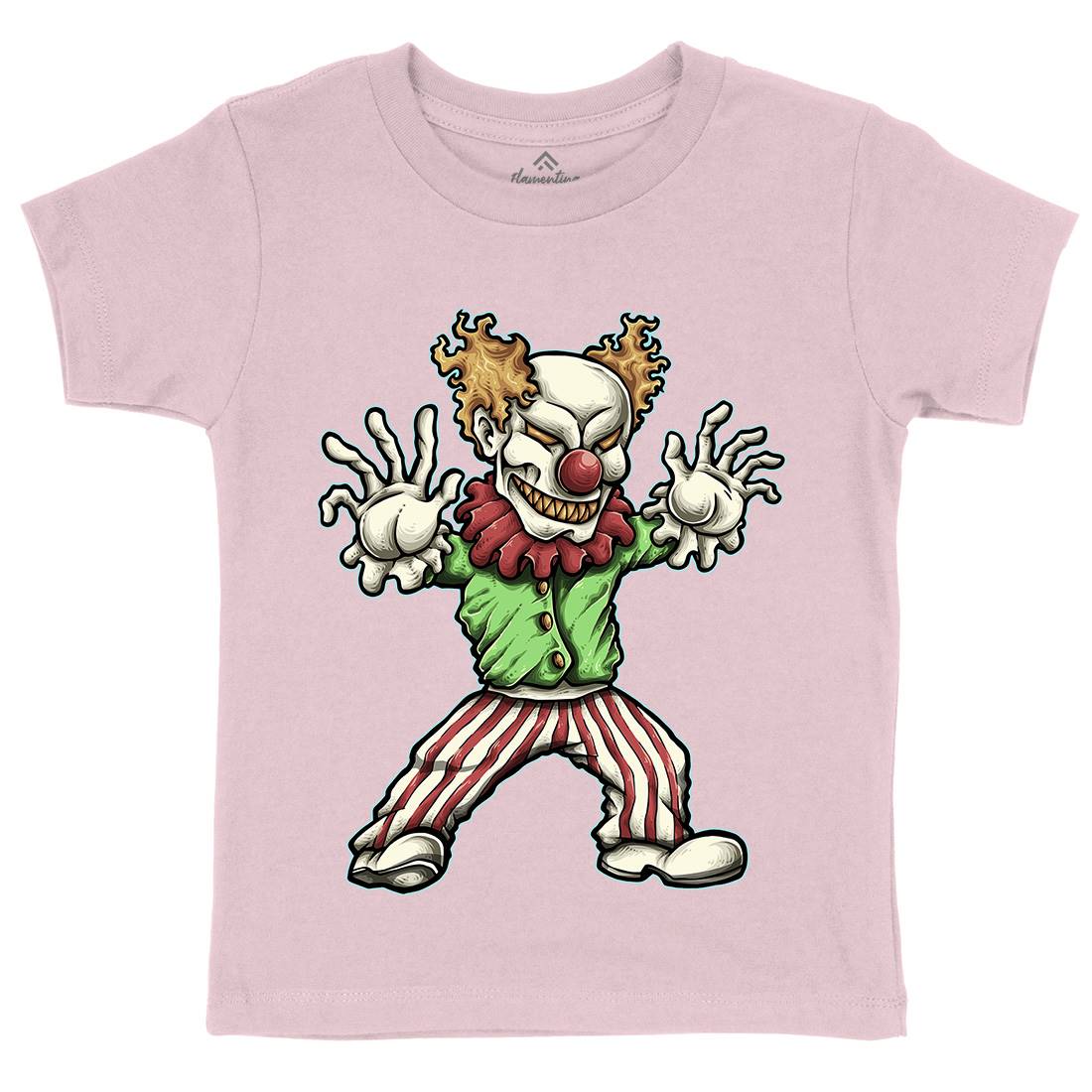 Evil Clown Kids Crew Neck T-Shirt Horror A419