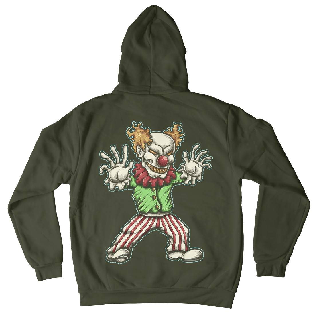 Evil Clown Kids Crew Neck Hoodie Horror A419