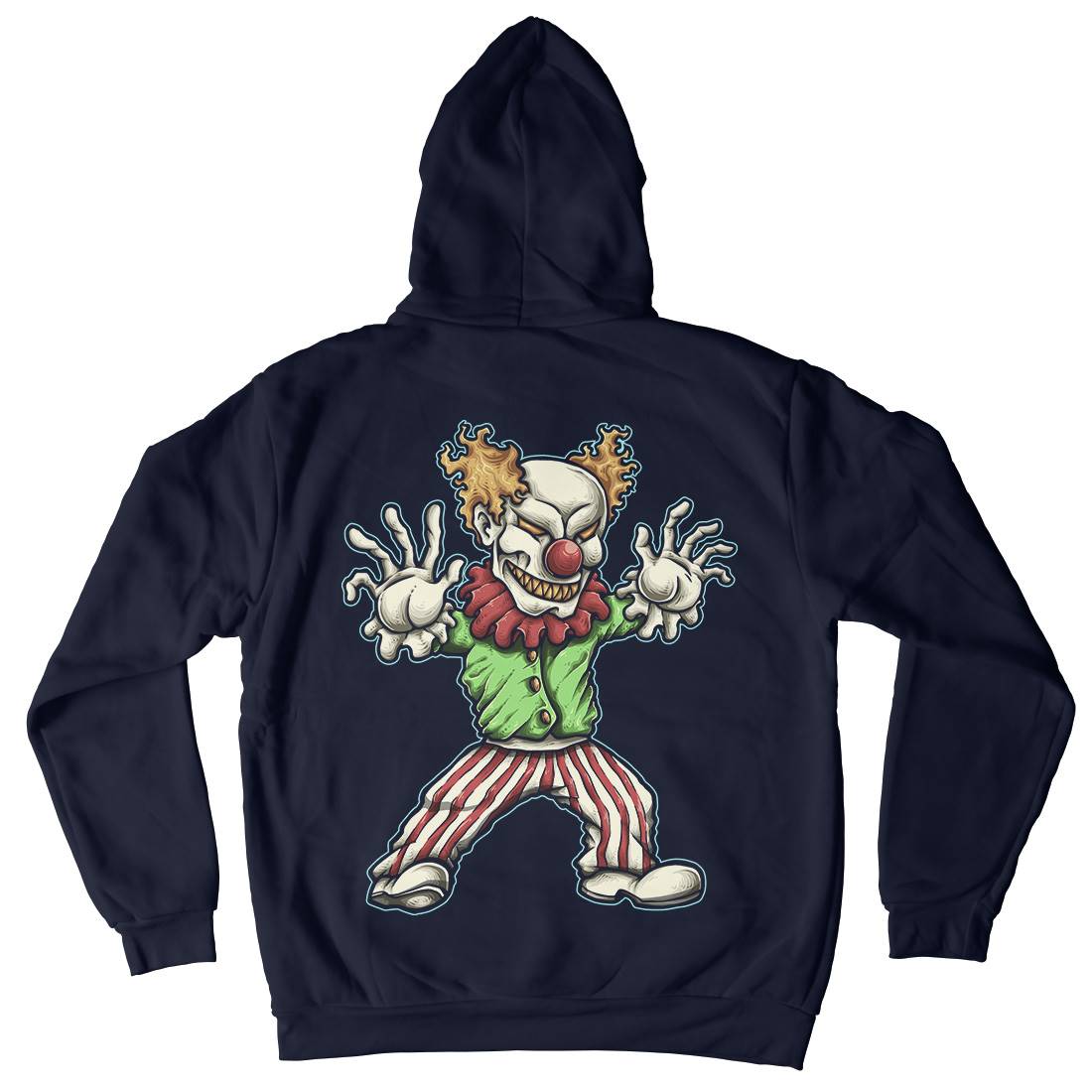 Evil Clown Kids Crew Neck Hoodie Horror A419