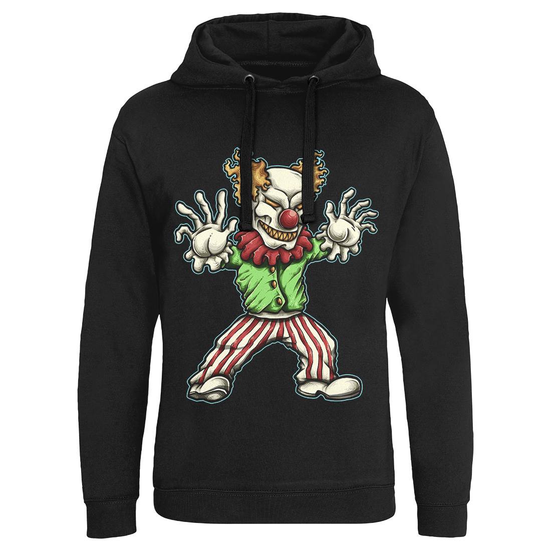 Evil Clown Mens Hoodie Without Pocket Horror A419