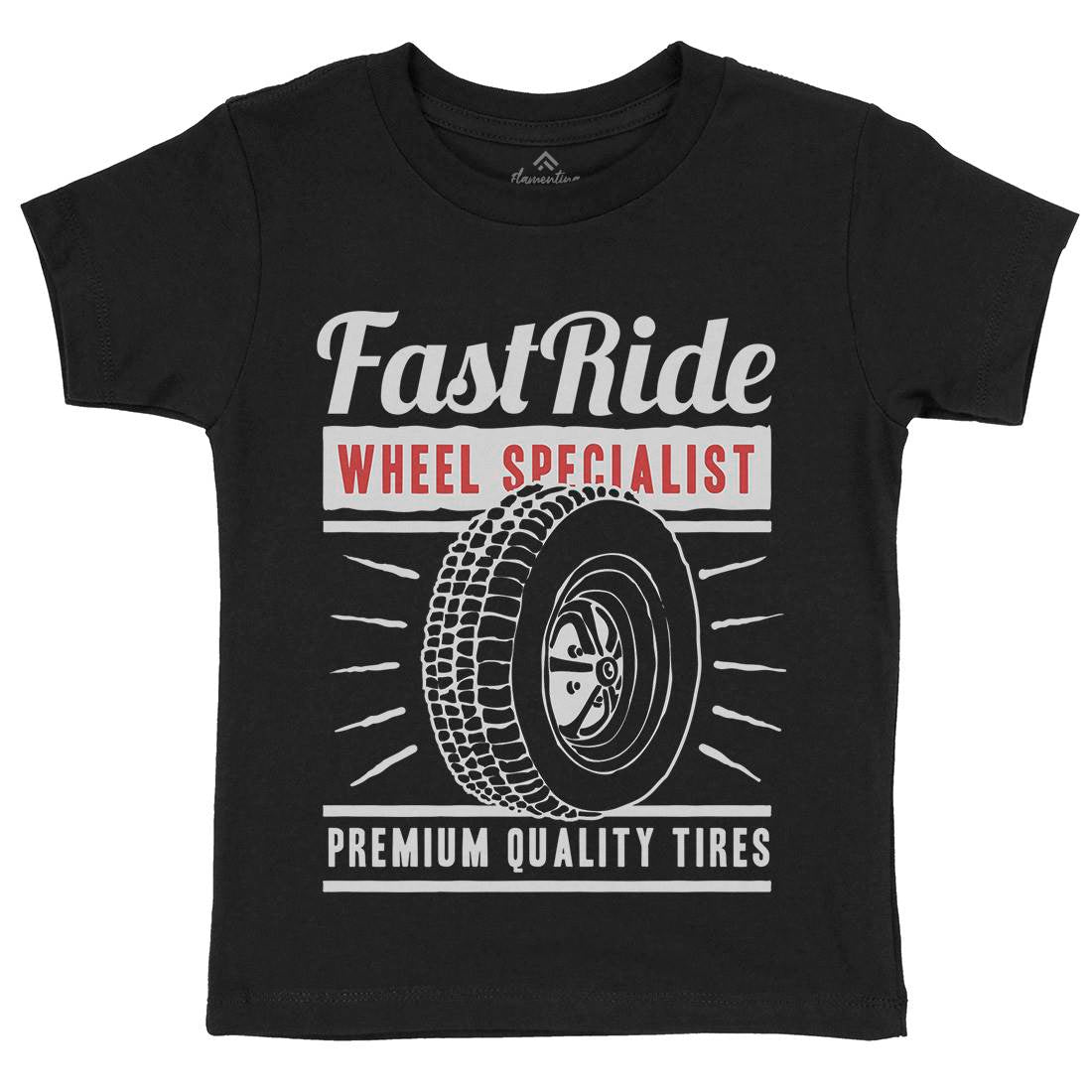 Fast Ride Kids Organic Crew Neck T-Shirt Cars A421