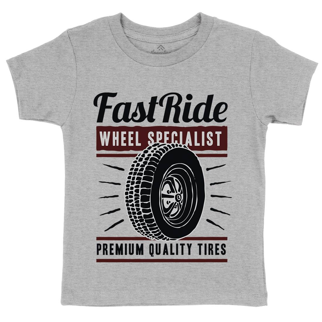 Fast Ride Kids Organic Crew Neck T-Shirt Cars A421
