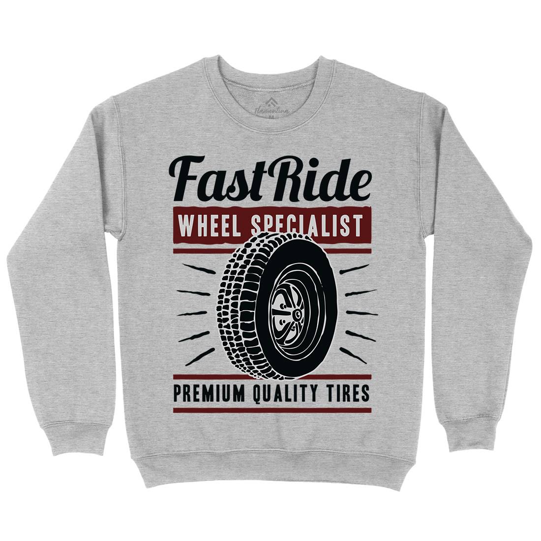 Fast Ride Mens Crew Neck Sweatshirt Cars A421