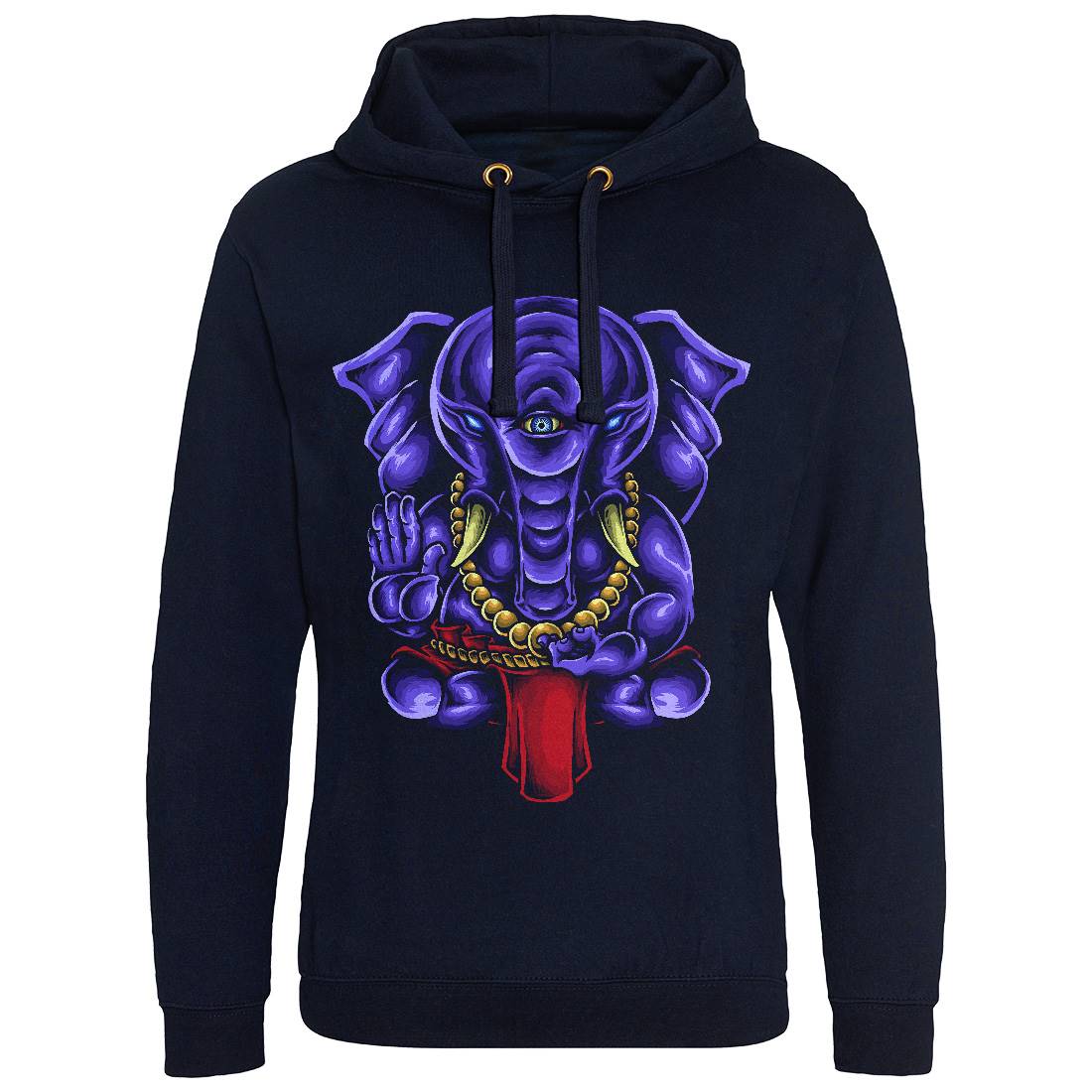 Ganesha Mens Hoodie Without Pocket Religion A423