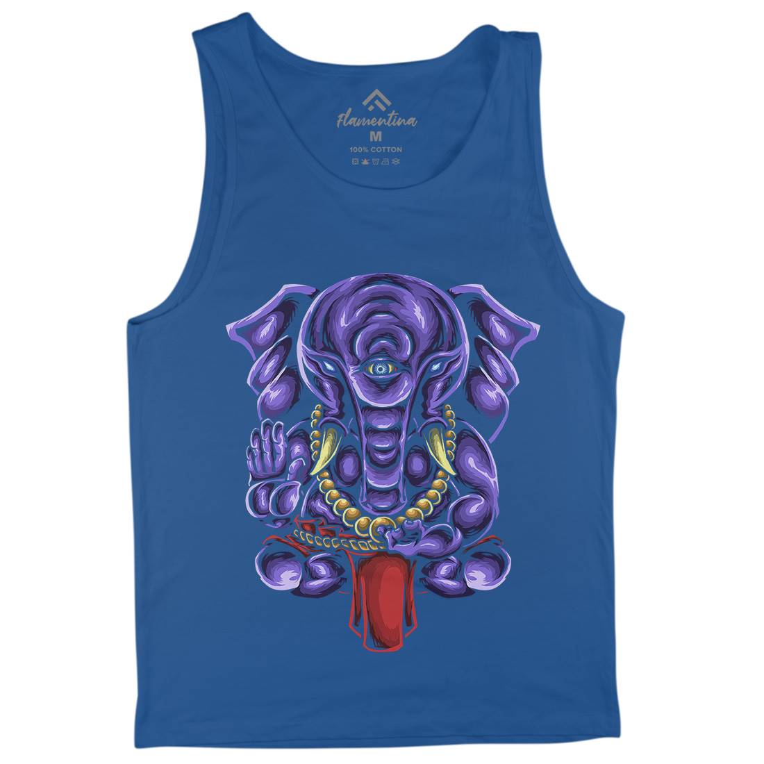 Ganesha Mens Tank Top Vest Religion A423