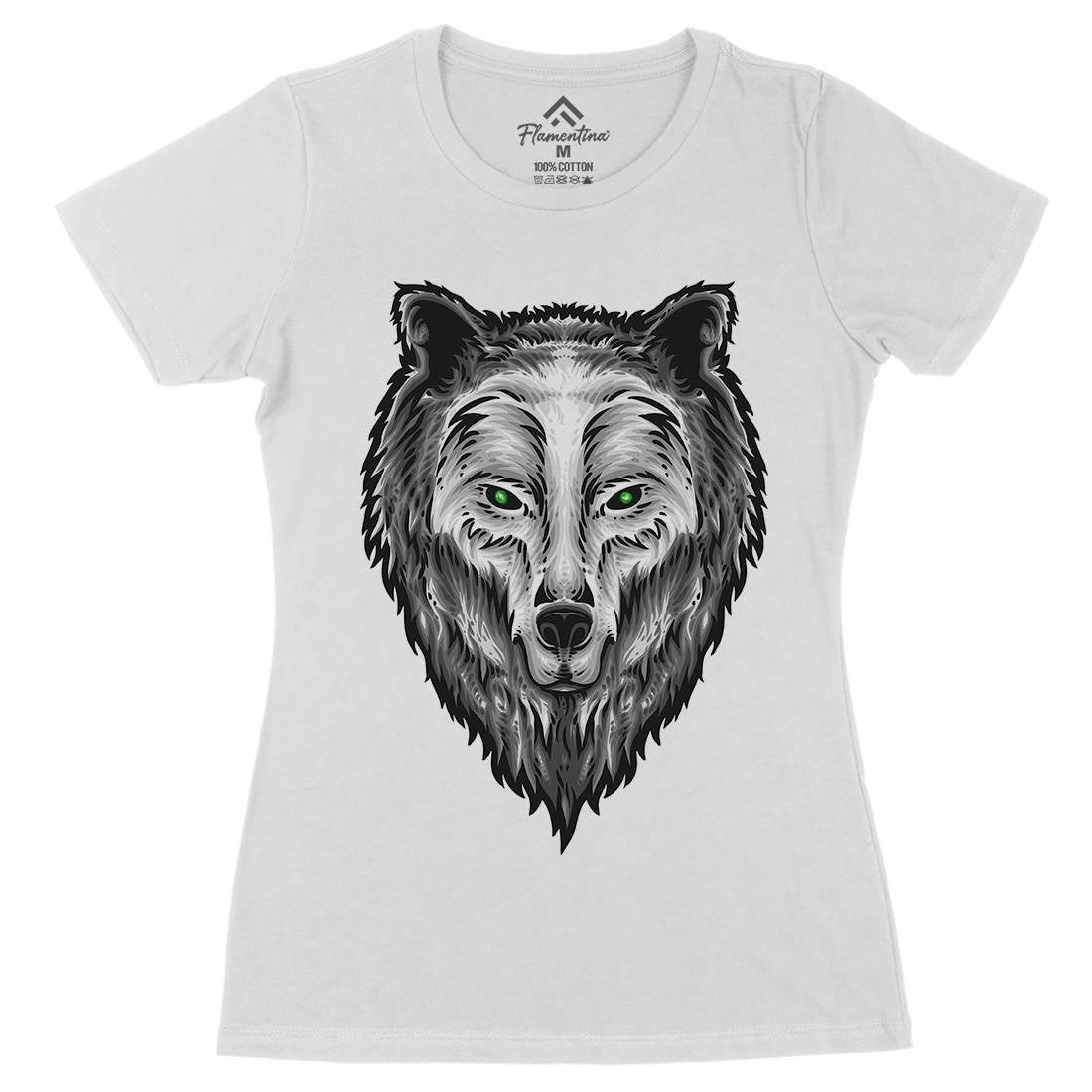 Guardian Spirit Womens Organic Crew Neck T-Shirt Animals A424
