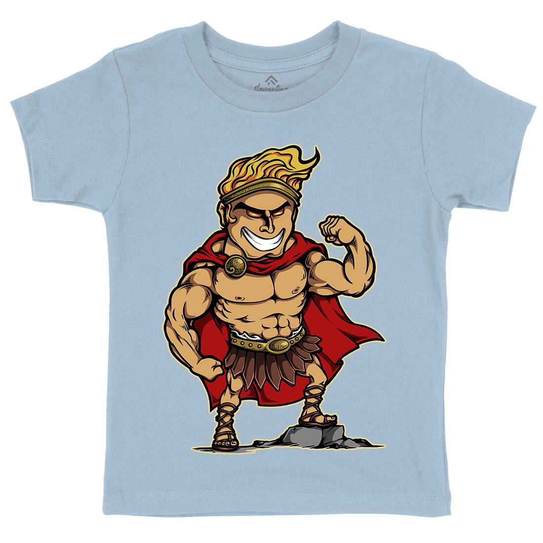 Hercules Kids Organic Crew Neck T-Shirt Warriors A425