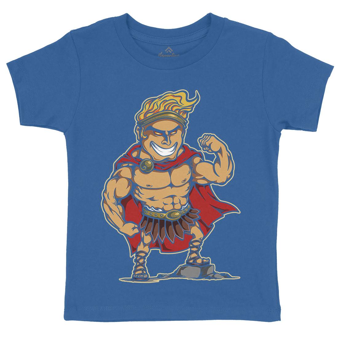 Hercules Kids Organic Crew Neck T-Shirt Warriors A425