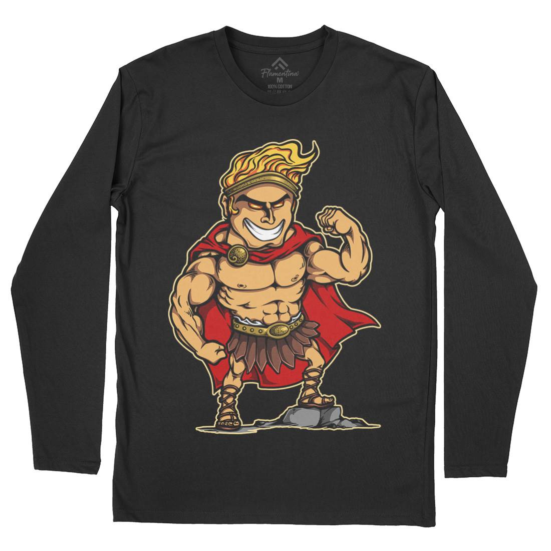 Hercules Mens Long Sleeve T-Shirt Warriors A425