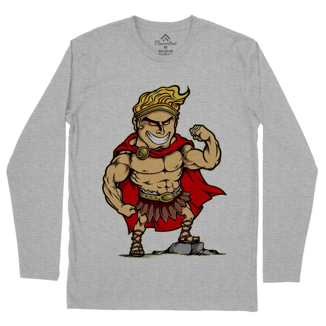 Hercules Mens Long Sleeve T-Shirt Warriors A425