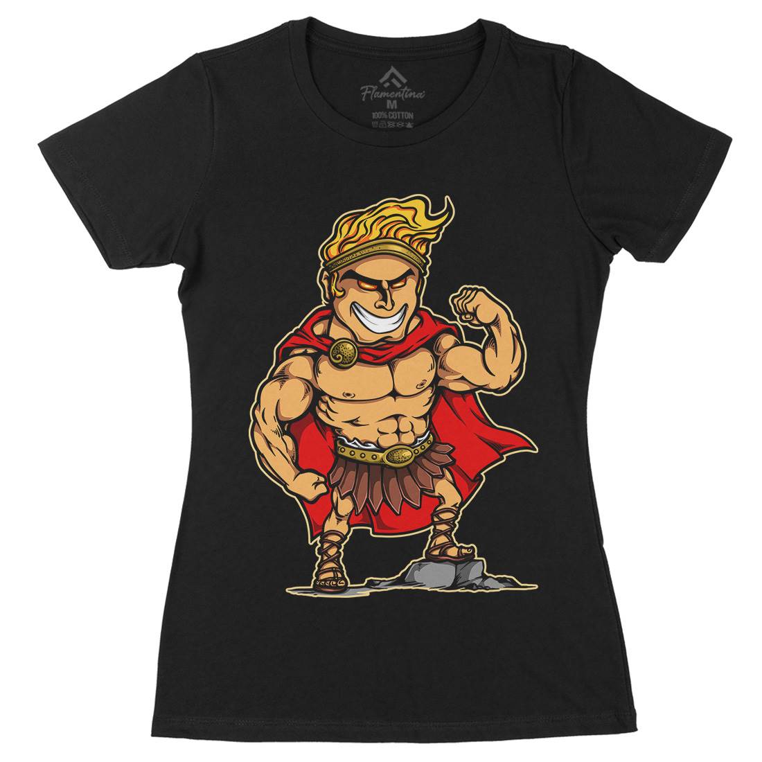 Hercules Womens Organic Crew Neck T-Shirt Warriors A425