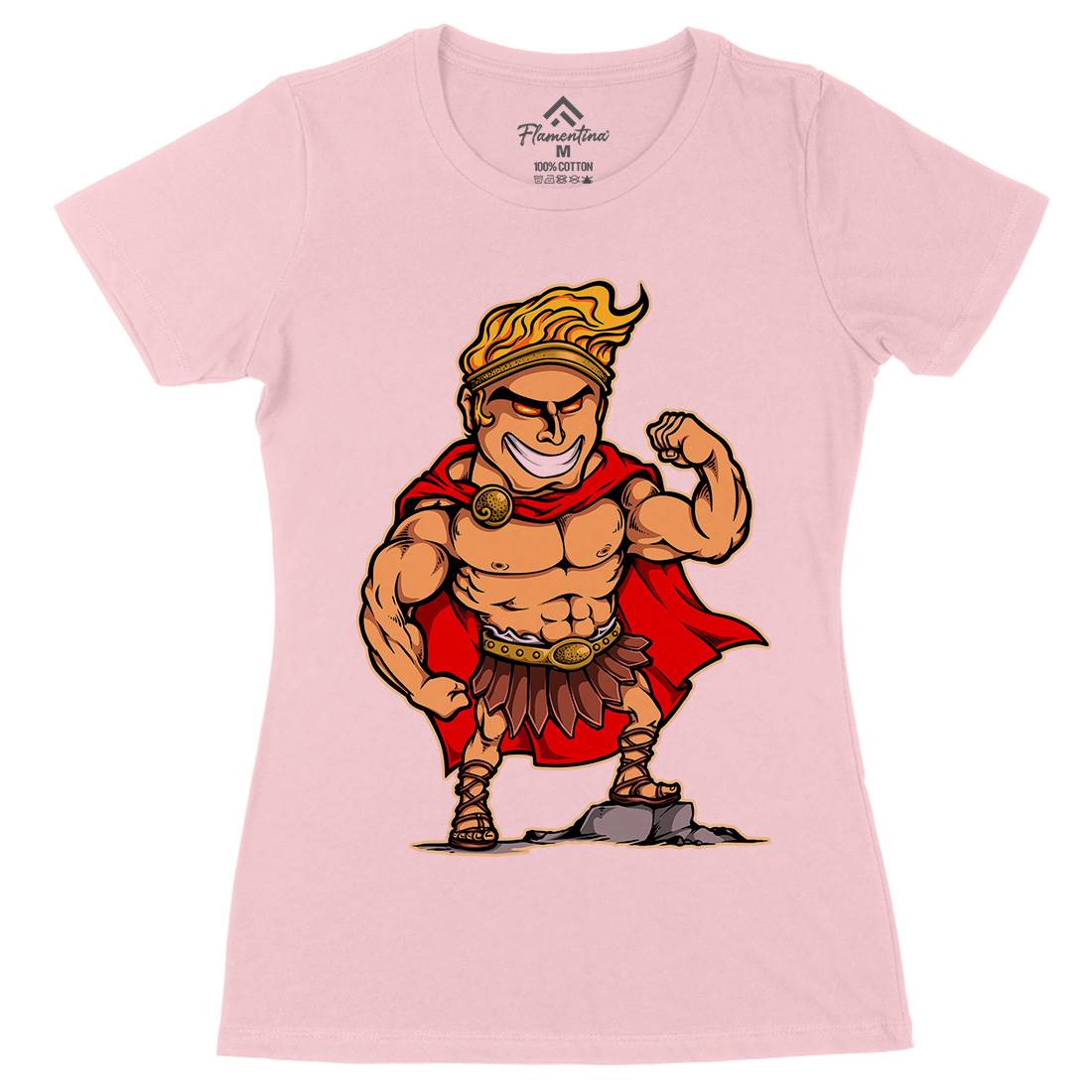 Hercules Womens Organic Crew Neck T-Shirt Warriors A425
