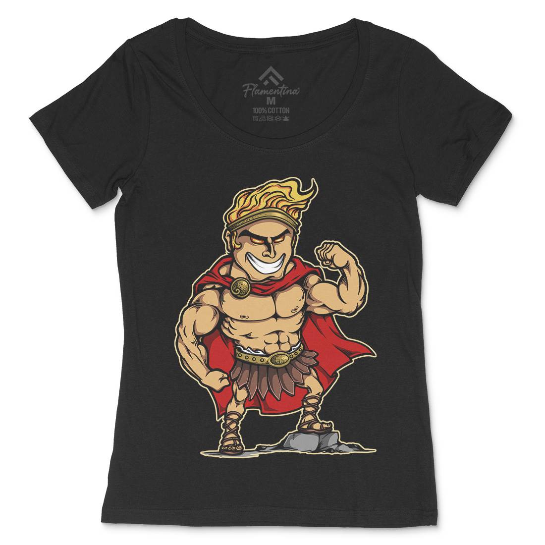 Hercules Womens Scoop Neck T-Shirt Warriors A425